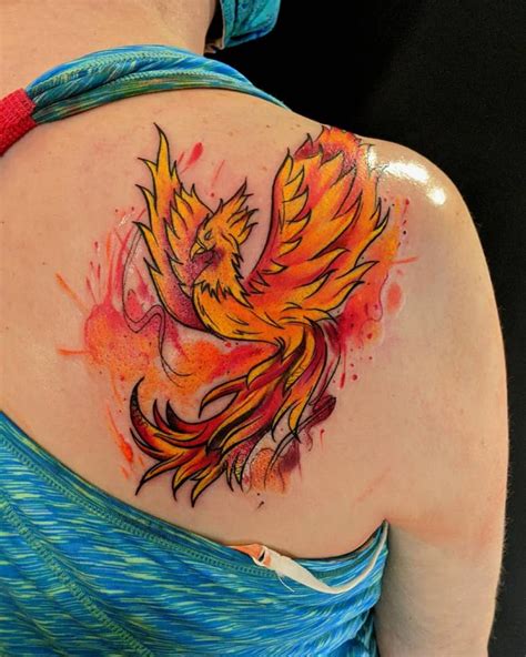 burning phoenix tattoo|jenna burning phoenix.